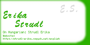 erika strudl business card